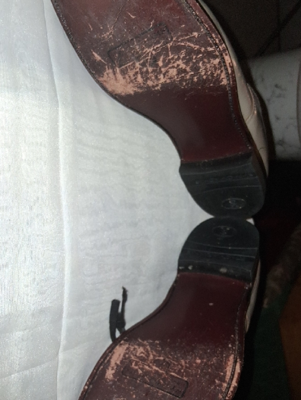 Stacy Adams Men's Lace-Up Oxfords in Light Taupe - Picture 3 of 5